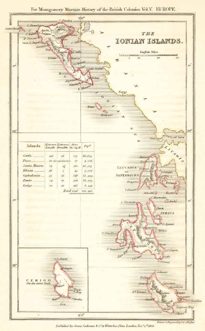 The Ionian Greek Islands Map, 1835 (1 of 2)