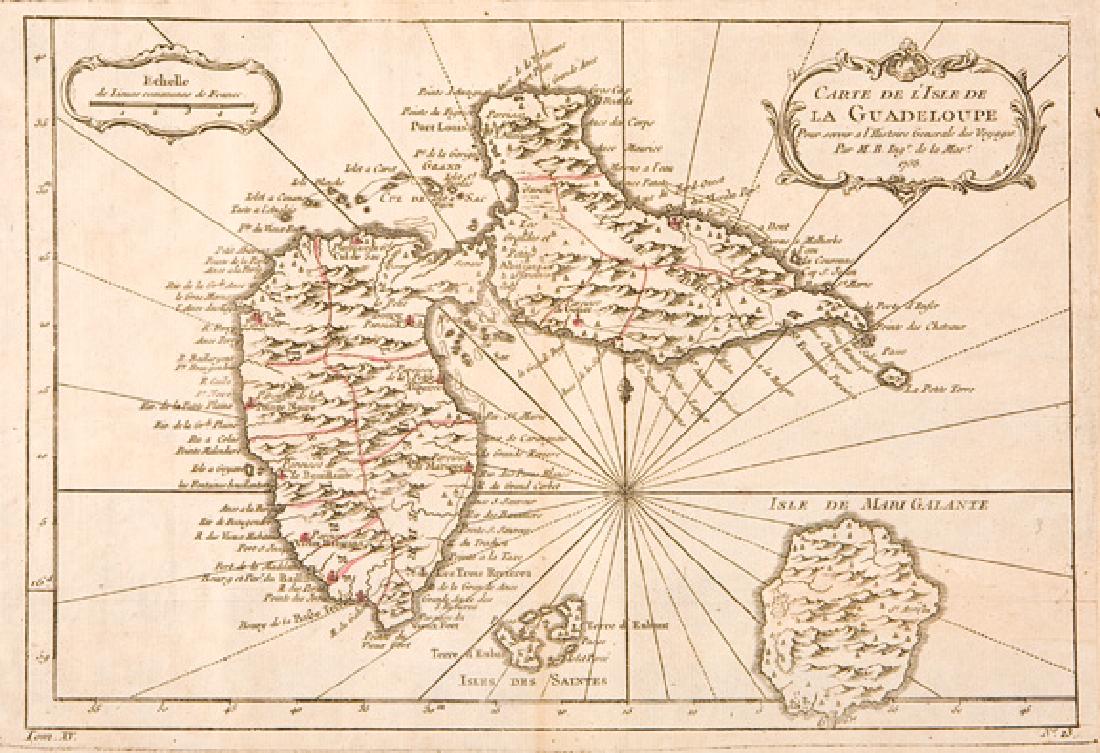 Carte de l'Isle de la Guadeloupe Map (1 of 1)