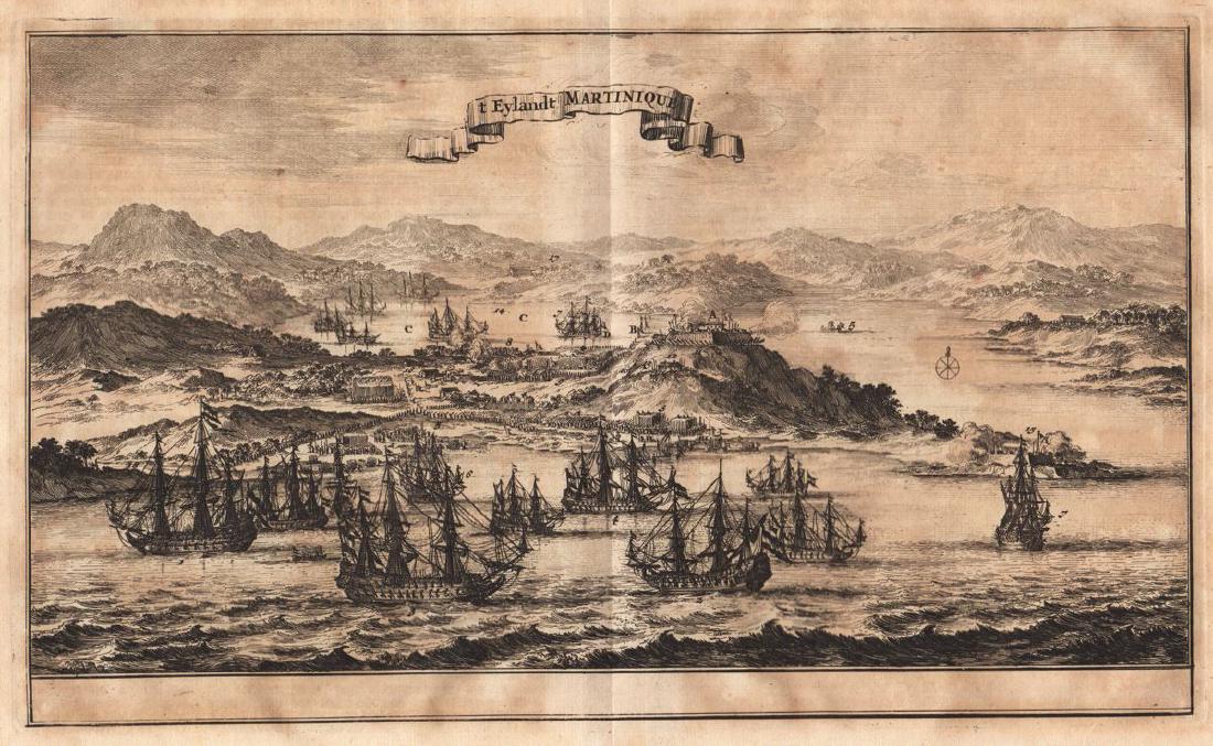 Island of Martinique Map, 1675 (1 of 1)