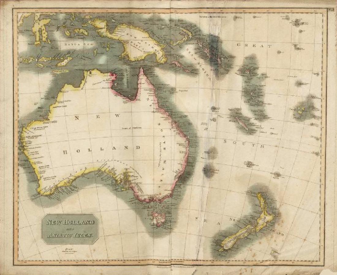 New Holland & Asiatic Islands Map, Thomson, 1817 (1 of 2)
