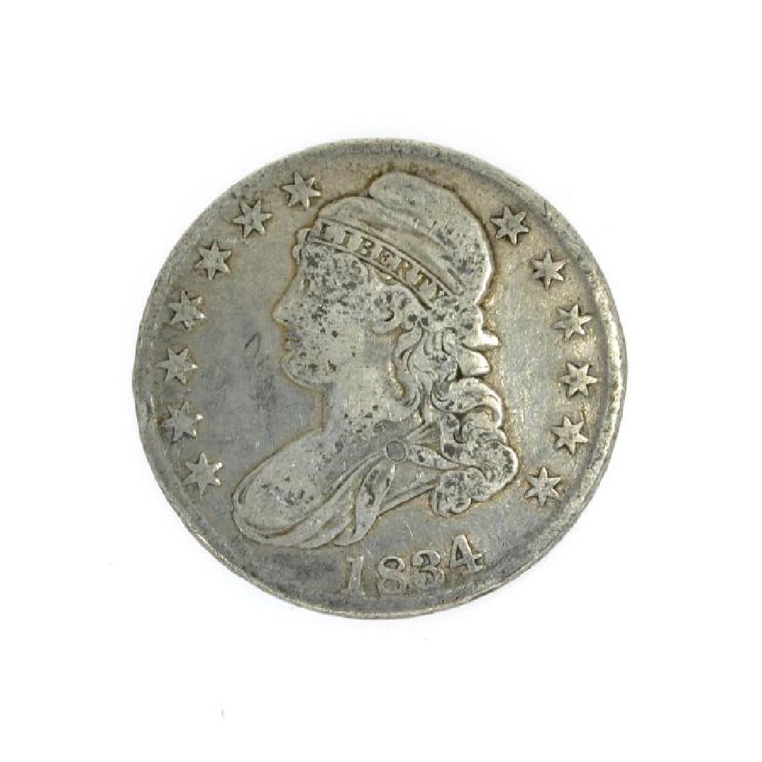 1834 Capped Bust Half Dollar Coin (1 of 2)