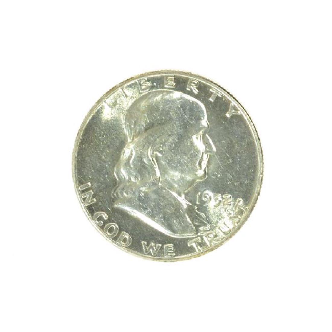 1952 Franklin Liberty Bell Half Dollar Coin (1 of 2)