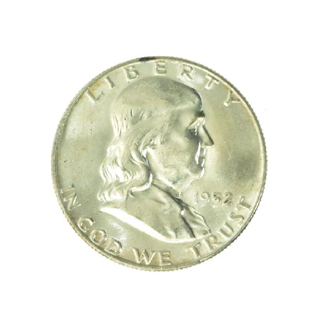 1952-D Franklin-Liberty Bell Half Dollar Coin (1 of 2)