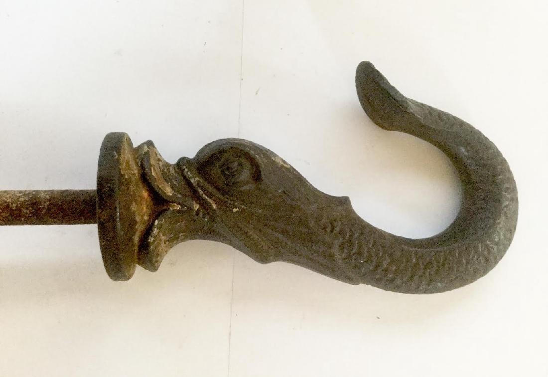 Solid Cast Iron Figural "Fish" Hook (1 of 3)