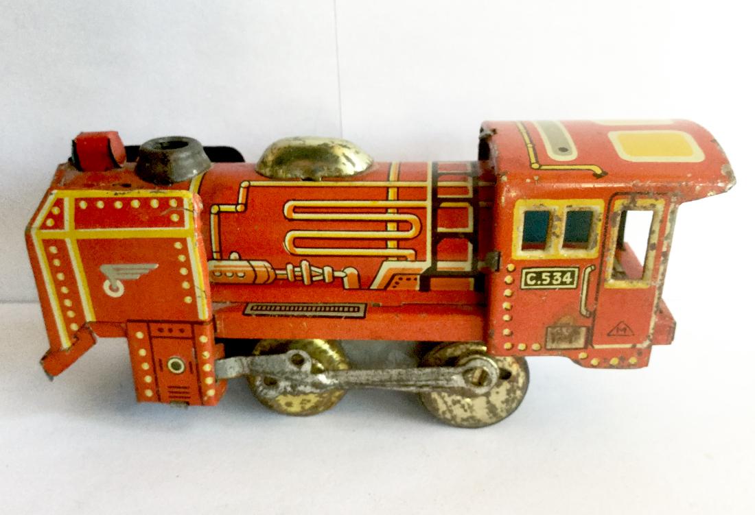 Tin Train Engine Friction Toy (1 of 5)