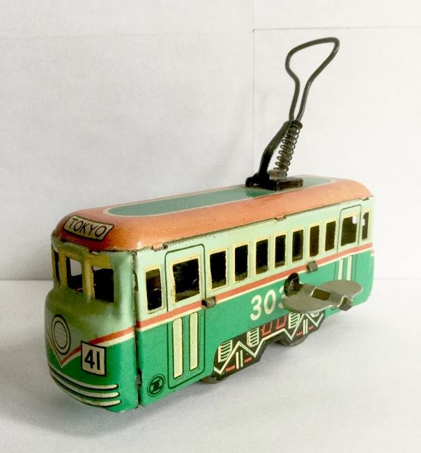 "TOKYO" Tin Trolley Train Wind Up Toy (1 of 4)