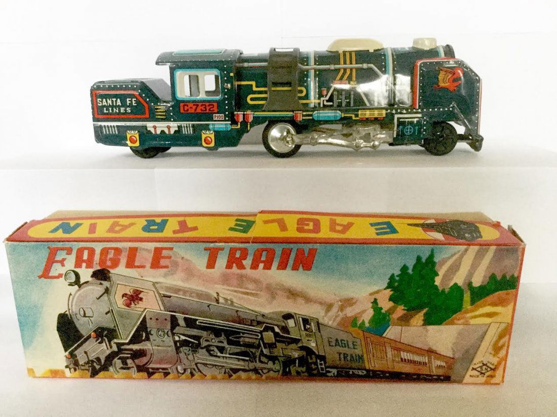 Tin "EAGLE" Train Friction Toy, 1950's (1 of 2)
