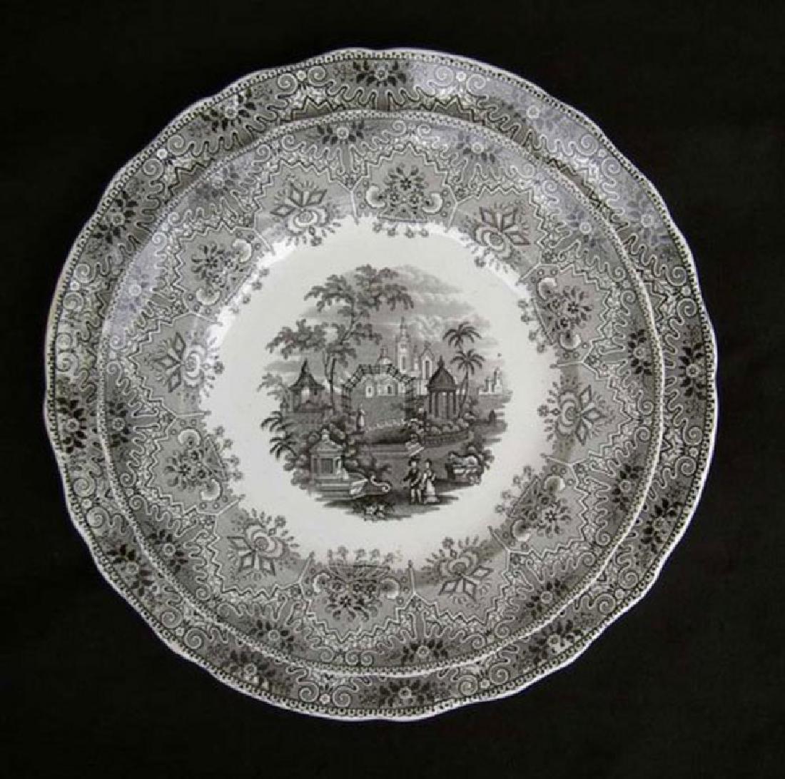 12 Sets Park Victorian Plates, Staffordshire, 1870's (1 of 5)