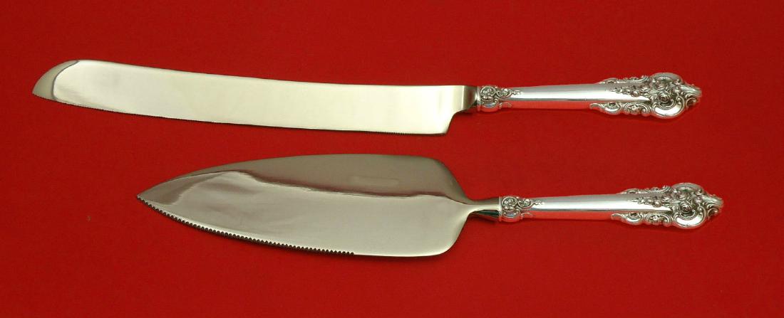 Wallace Grande Baroque Sterling Silver Wedding Cake Set (1 of 2)