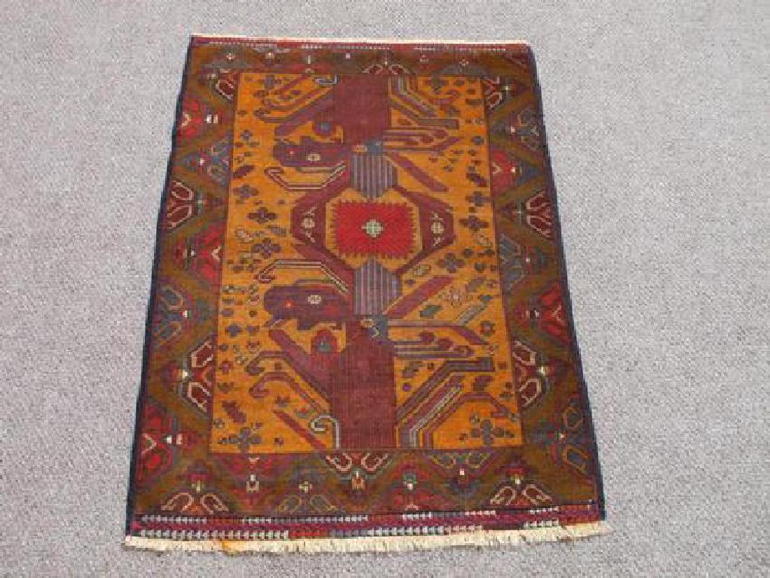 Wool On Wool Afghan Balooch Rug 3x5 (1 of 5)