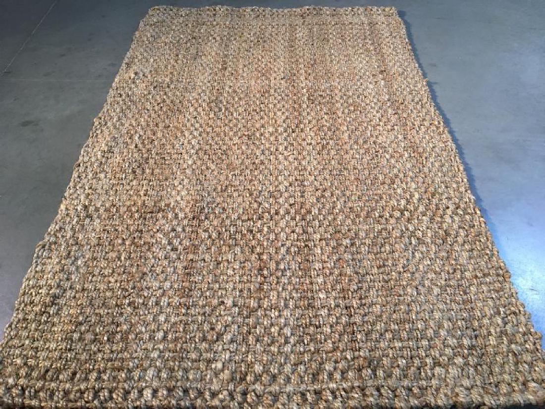 Solid Hand Made Natural Jute Rug 3.6x5.6 (1 of 5)