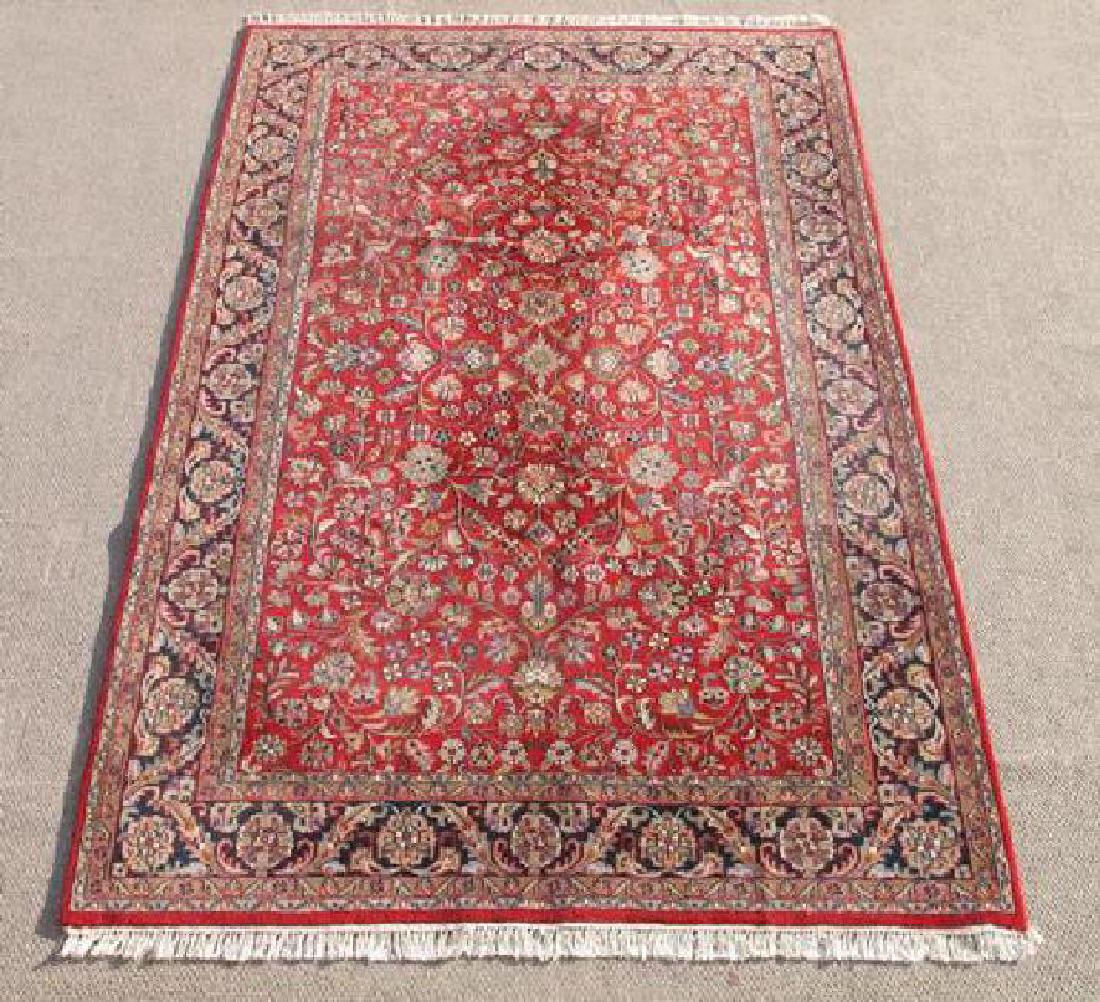 Semi Antique Allover Floral Mahal Design Indo Rug 7x10 (1 of 5)