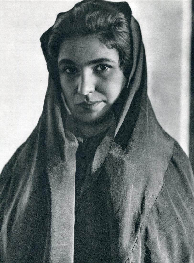 JOSE ORTIZ ECHAGUE - Woman in Mourning: Artist: JOSE ORTIZ ECHAGUE Print Title: Woman in Mourning Medium: Vintage Sheet-fed Gravure Printing Date: 1963 Printed: Spain Image Size: 6" X 8.5" JOSE ORTIZ ECHAGUE (1886 - 1980) was a Spanish entr