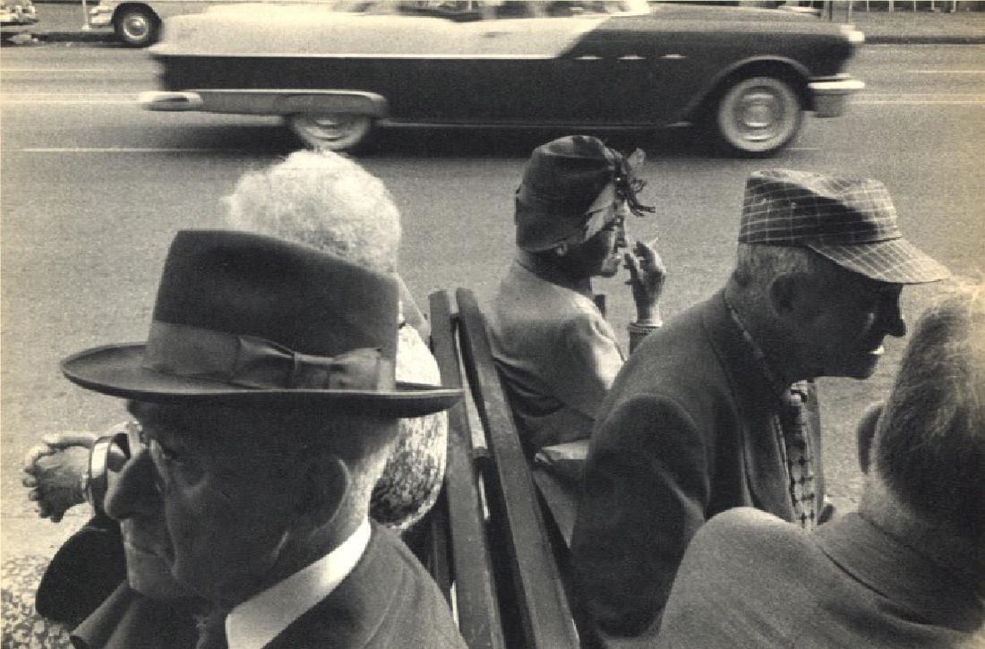 ROBERT FRANK: St Petersburg, Florida: Artist: ROBERT FRANK Print Title: St Petersburg, Florida Medium: Vintage Sheet-fed Gravure Printed in 1958 in France Image Size: 7.5" X 5" Robert Frank (b. 1924) is an American photographer and docume