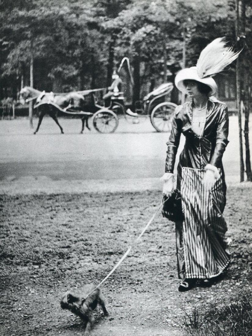 JH LARTIGUE - Marie Lancray, Bois de Boulogne 1912: Artist: JH LARTIGUE Print Title: Marie Lancray, Bois de Boulogne 1912 Medium: Sheet-fed Gravure Printed in France in 1974 Image size (inches) approx. 7" x 9" Jacques Henri Lartigue (1894-1986) was a F