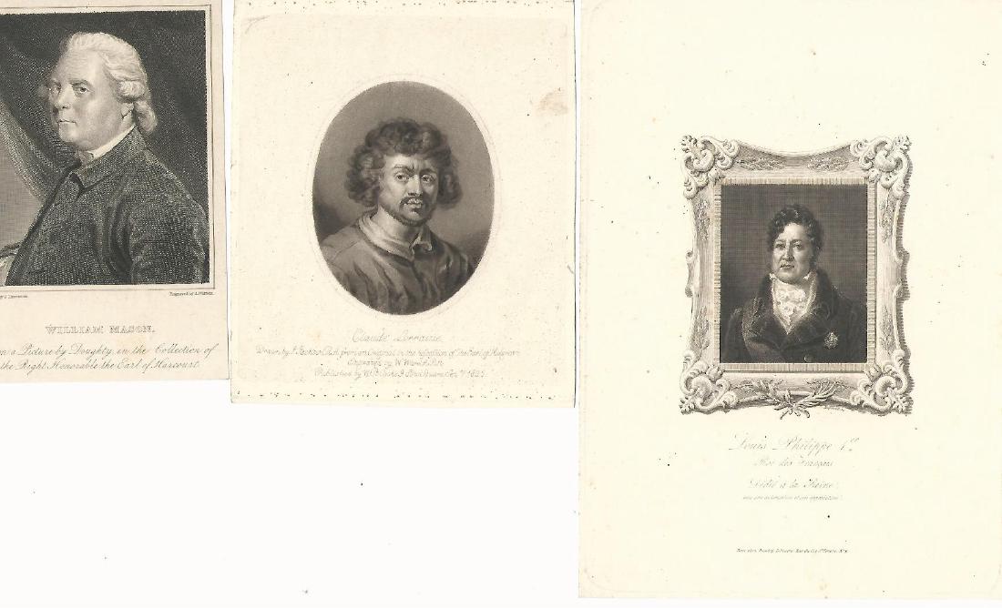 Three 19th C Engraving European Nobles (1 of 1)