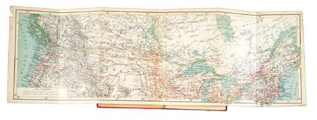 Baedeker's Map of Canada: Map: Baedeker's Map of Canada Cartographer: Karl Baedeker Place & Date: Leipzig / 1894 Size: 4 1/4" x 6 1/4" (overall volume; dimensions of individual folding maps vary) Condition: Original gold-stamp