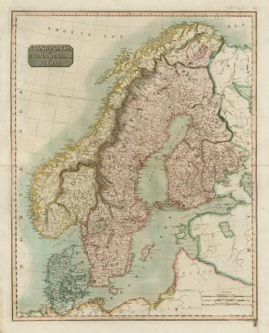 Thomson: Map of Scandinavia, 1817 (1 of 2)