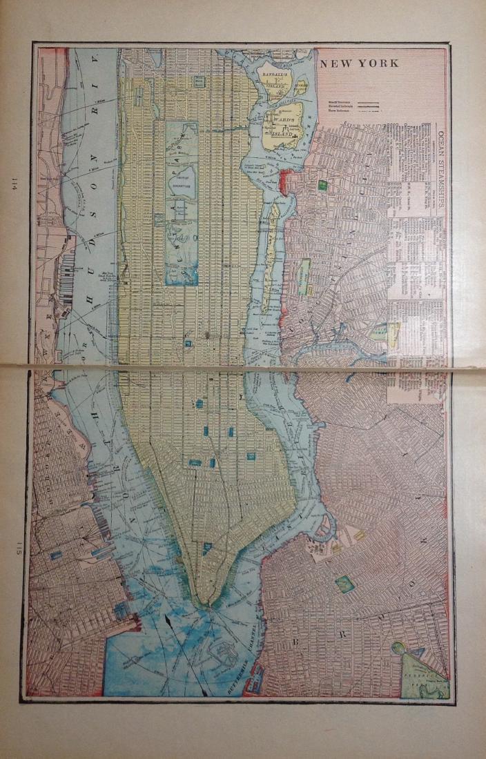 George Cram: Map of New York, 1906 (1 of 1)