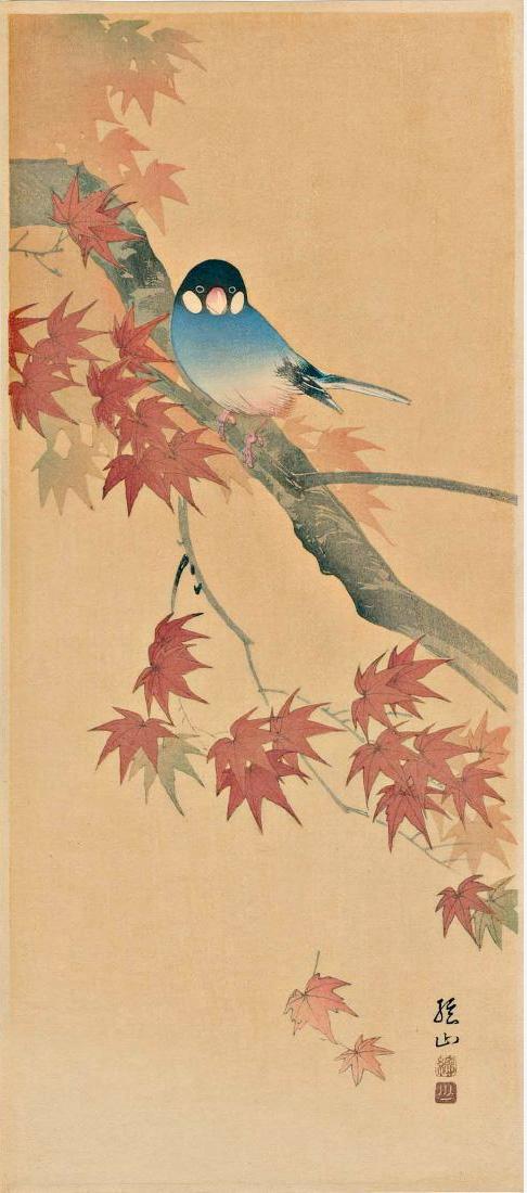 Sozan Ito: Java Finch on a Maple Branch (1 of 2)