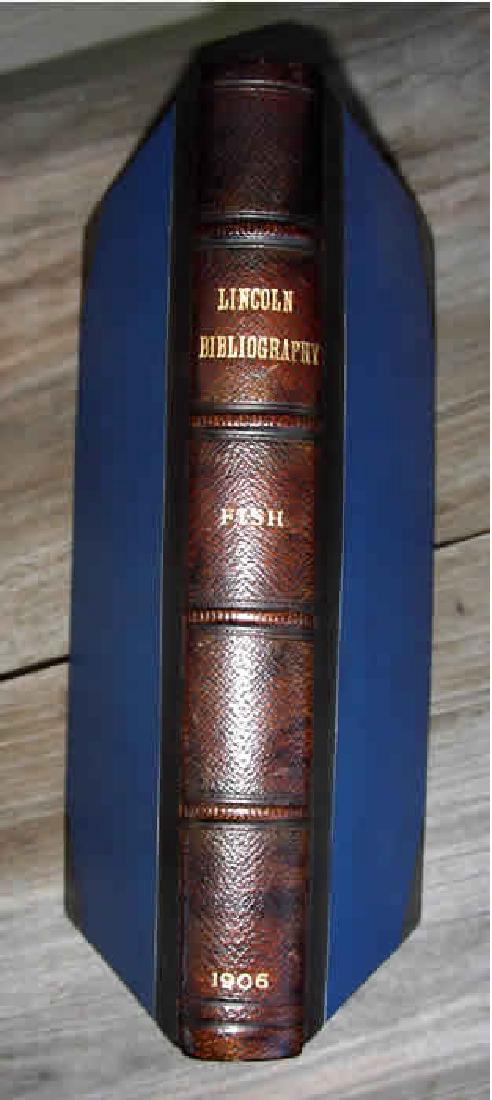 Books & Pamphlets Relating to Abraham Lincoln 1906 (1 of 2)