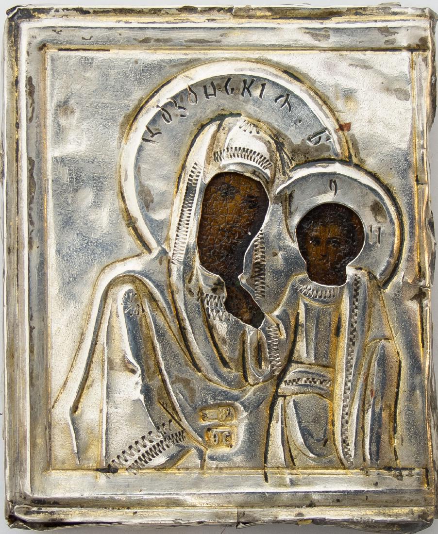 Kazanskaya Mother of God Russian Icon, 19th C (1 of 1)