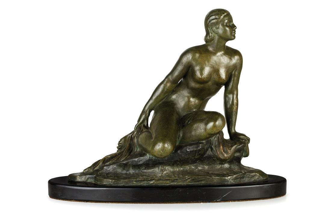 Ugo Cipriani: Nude Bronze Sculpture: Nude bronze sculpture. Ugo Cipriani. 18 x 23 x 9. Signature on base Please note that this lot has a confidential reserve. When you leave a bid in advance of the auction, submit your maximum. Jasper52