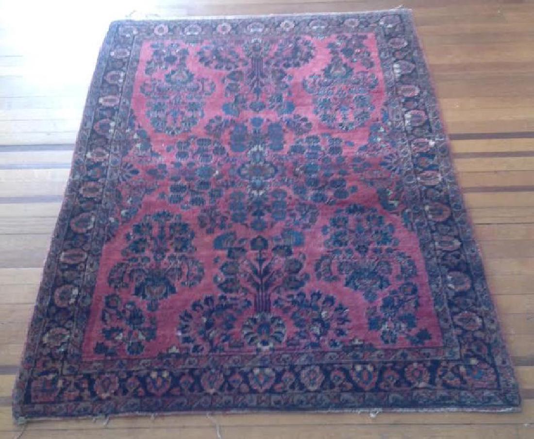 Antique Persian Wool Rug 5.1x3.58 C1930 (1 of 8)