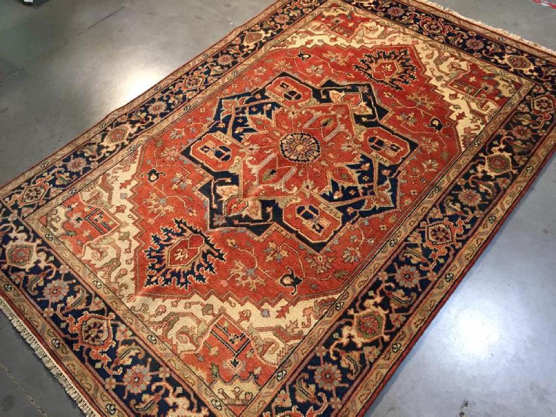 Hand-Knotted Serapi Wool Rug 6x9 (1 of 10)