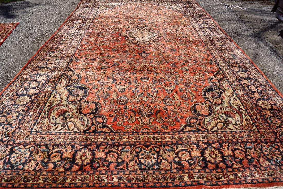 Antique Persian Iranian Sarouk Mohajeran Wool Rug 10x19 (1 of 3)