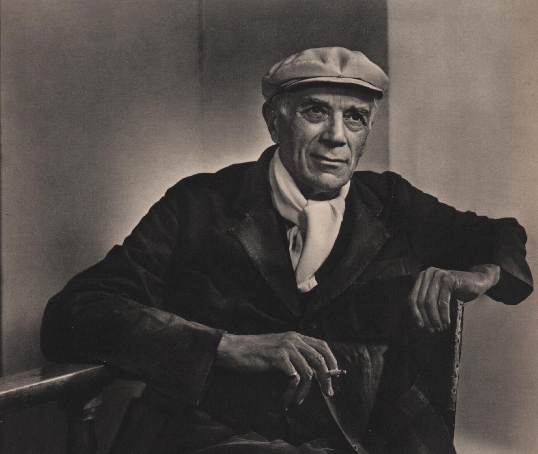 YOUSUF KARSH - Portrait of George Braque: Artist: YOUSUF KARSH Print: George Braque Medium: Sheet-Fed Gravure Printed in the Netherlands 1959 Image Size: 10" x 13" Yousuf Karsh (1908-2002) was an Armenian-Canadian portrait photographer, consi