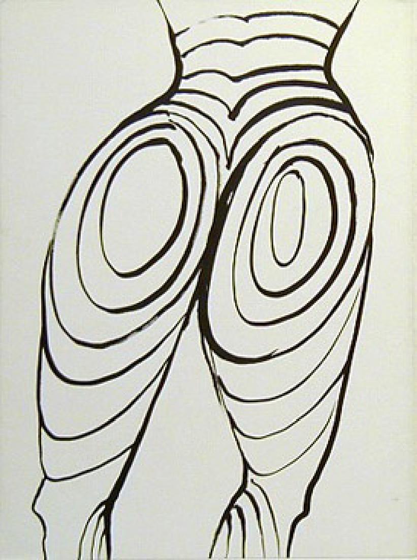 ALEXANDER CALDER - Abstract Figure: Artist: ALEXANDER CALDER Print Title: Abstract Figure Medium: Lithograph Printing Date: 1968 Printer: Maeght, France Released in Derriere Le Miroir, text or images on the verso Image Size (approx): 10