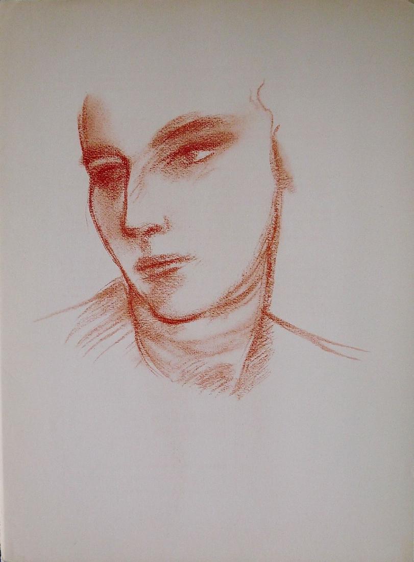 ANDRE DERAIN - Head of a Woman: Artist: ANDRE DERAIN Print Title:Head of a Woman Medium: Lithograph Printing Date: 1957 Printer: Maeght, France Released in Derriere Le Miroir, additional image on the verso Image Size (approx): 10" x