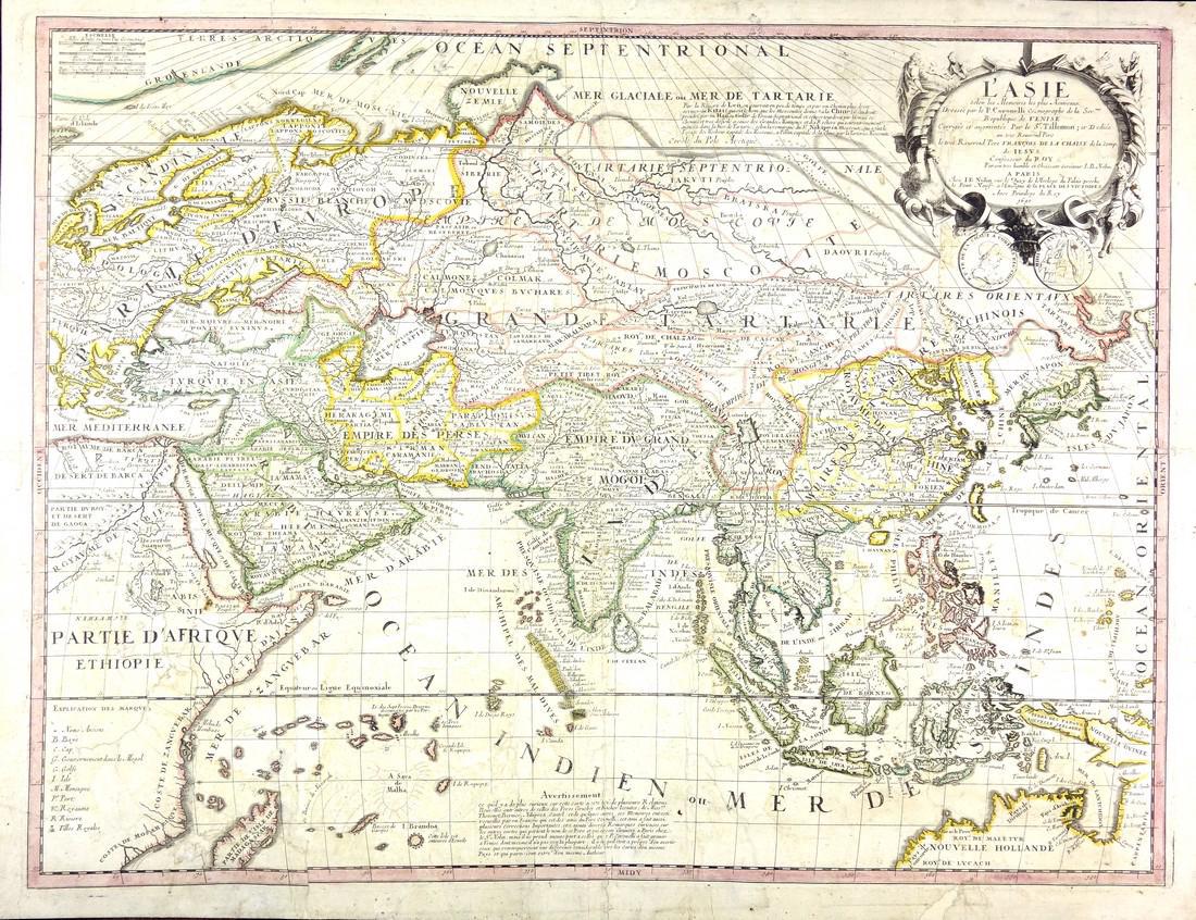 L'Asie Selon Map 1690 (1 of 1)