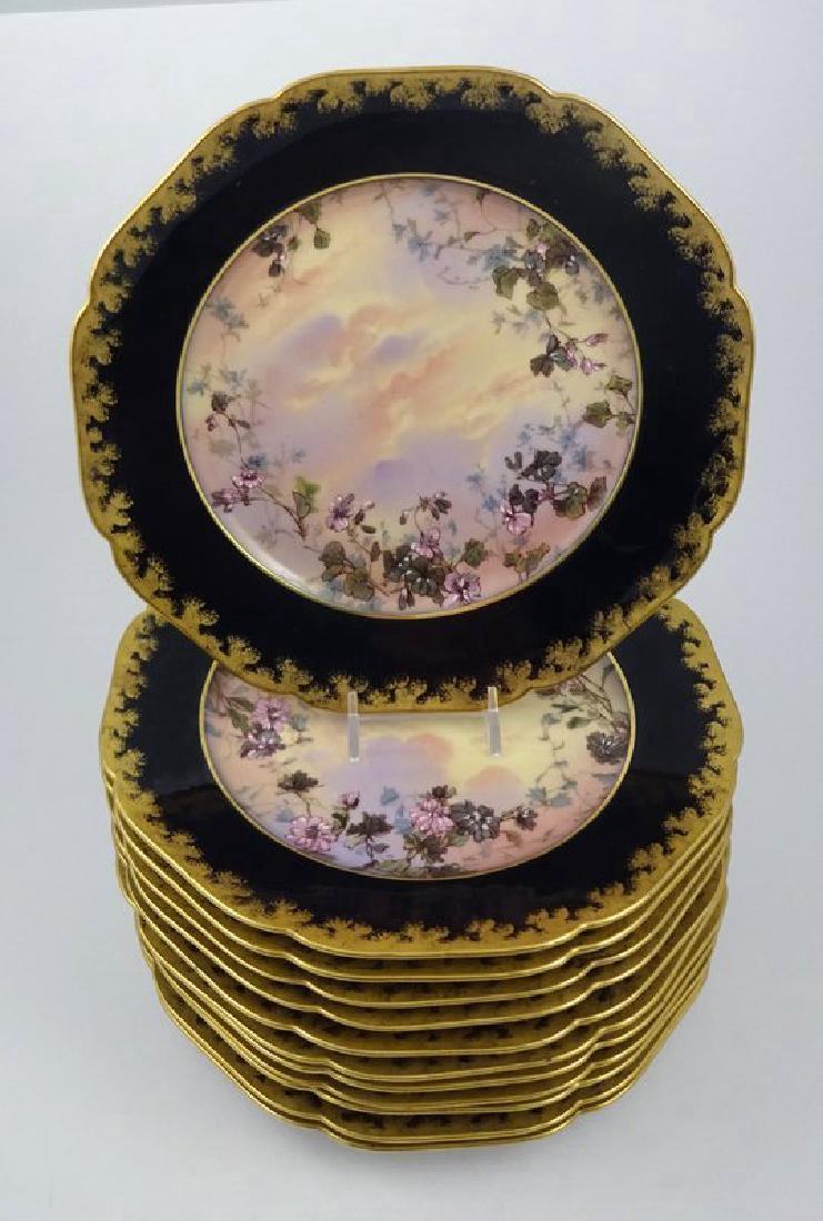 12 Antique Haviland & Co. Limoges Dessert Plates c1880s (1 of 6)