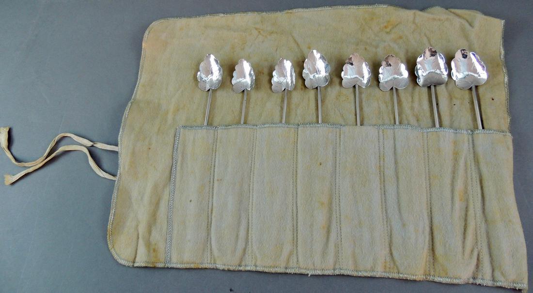 Mexico L.M & M.G. Sterling Mint Julep Straw Spoons (1 of 9)