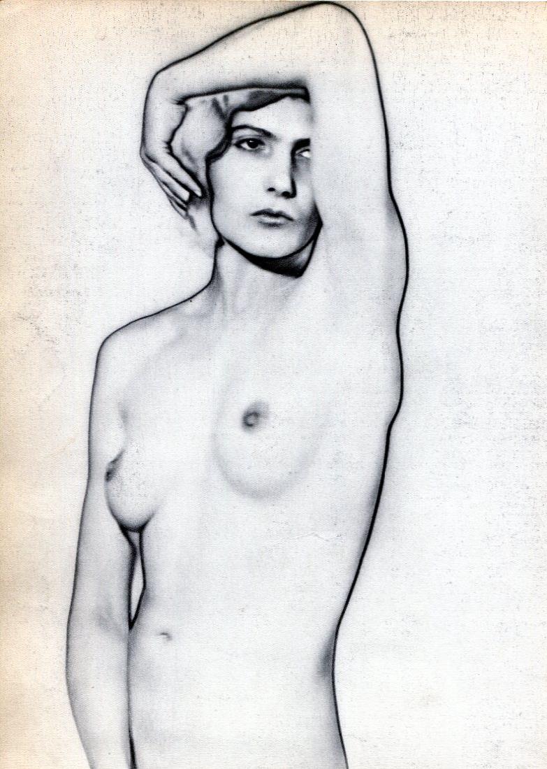 MAN RAY: Natacha Nude (solarization): Artist: MAN RAY Print Title: Natacha Nude (solarization) Printing Date: 1934 Medium: Sheet-fed Gravure Printer: Neogravure Company, France Image size (inches) approx. 8 x 10" Man Ray, original name Em