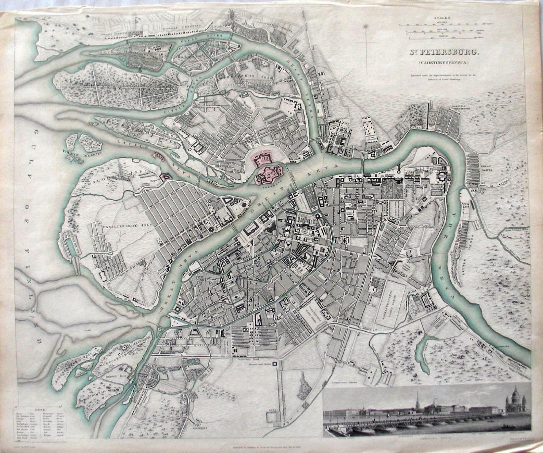SDUK: Map of St. Petersburg, 1834 (1 of 1)