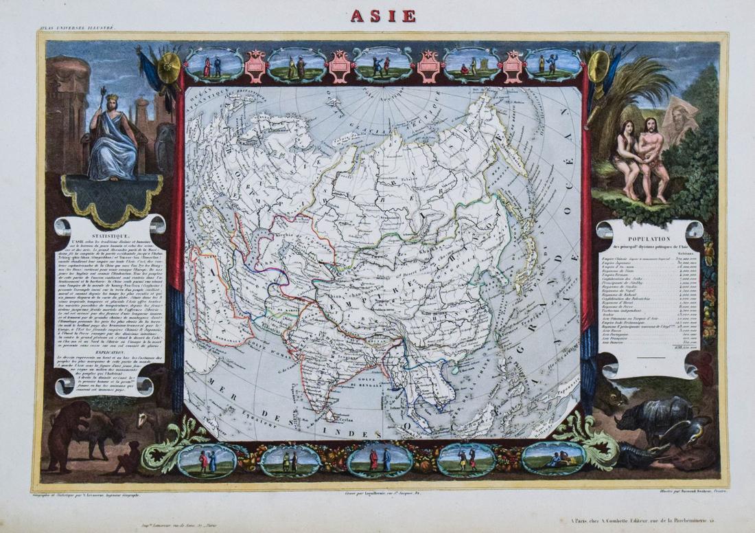 Levasseur Map of Asia, 1850 (1 of 1)