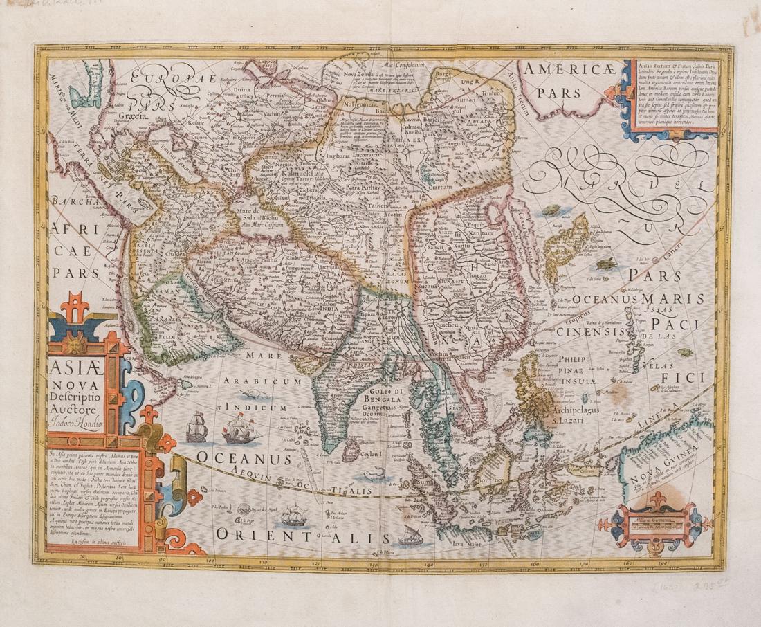Hondius Map of Asia, 1606 (1 of 1)