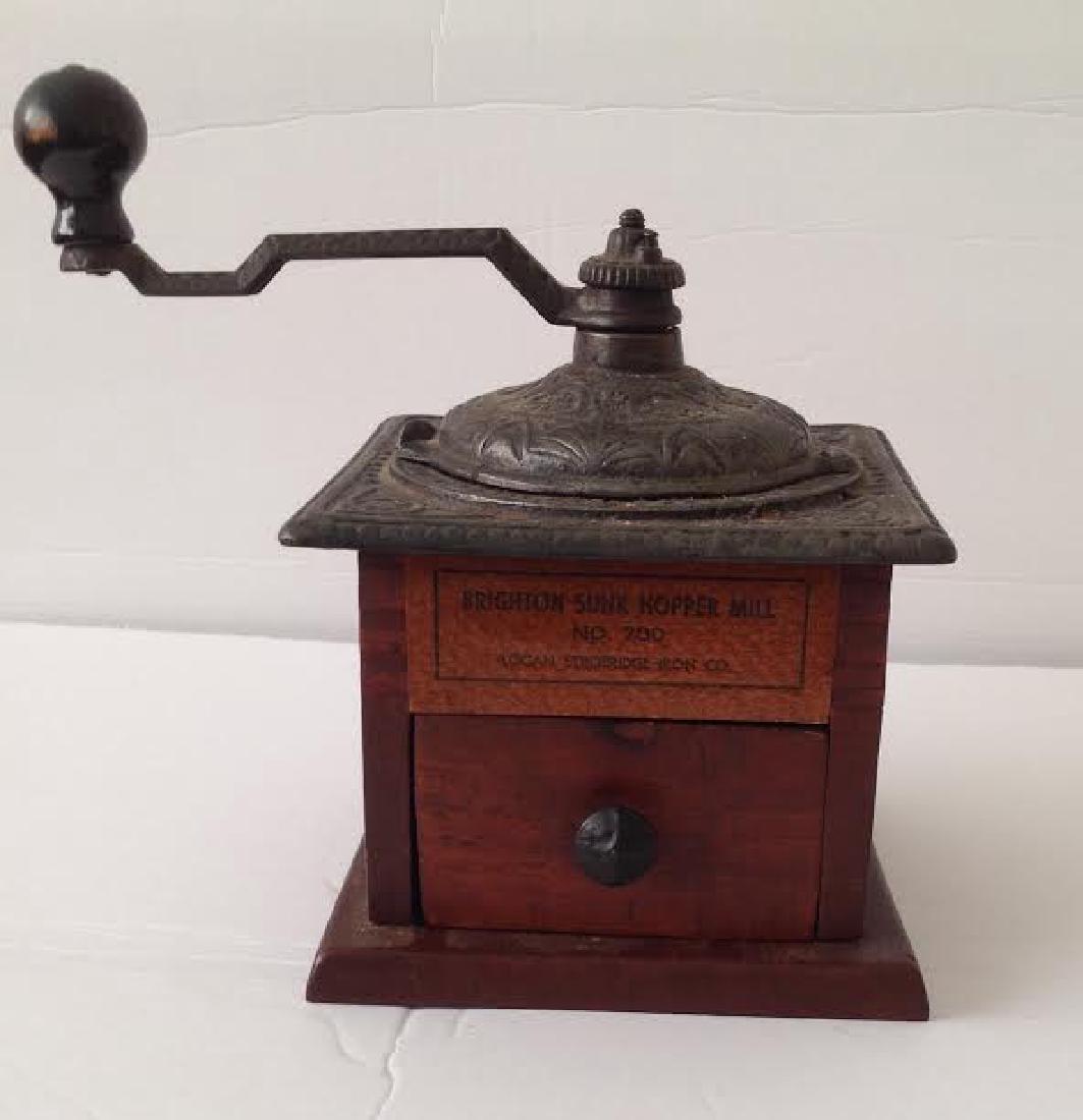 Antique Logan & Strobridge Cast Iron Coffee Mill, 1900 (1 of 5)