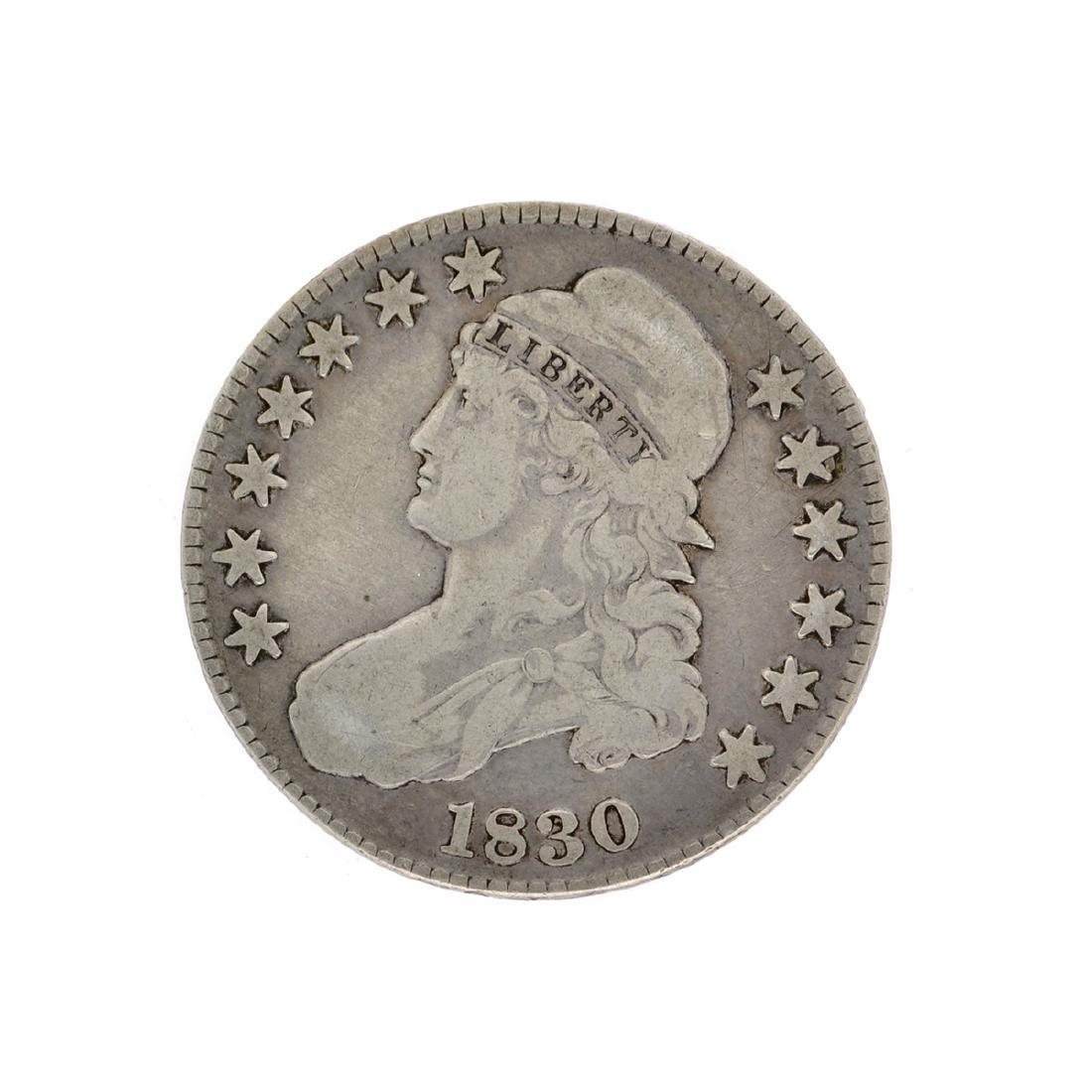 Nice 1830 Capped Bust Half Dollar Coin (1 of 2)