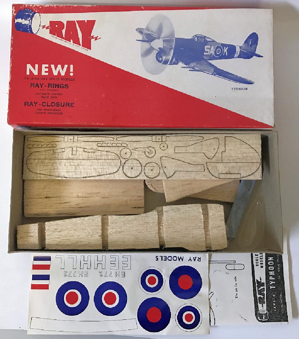 Vintage 1950's RAY Scale HAWKER TYPHOON Airplane Kit (1 of 1)
