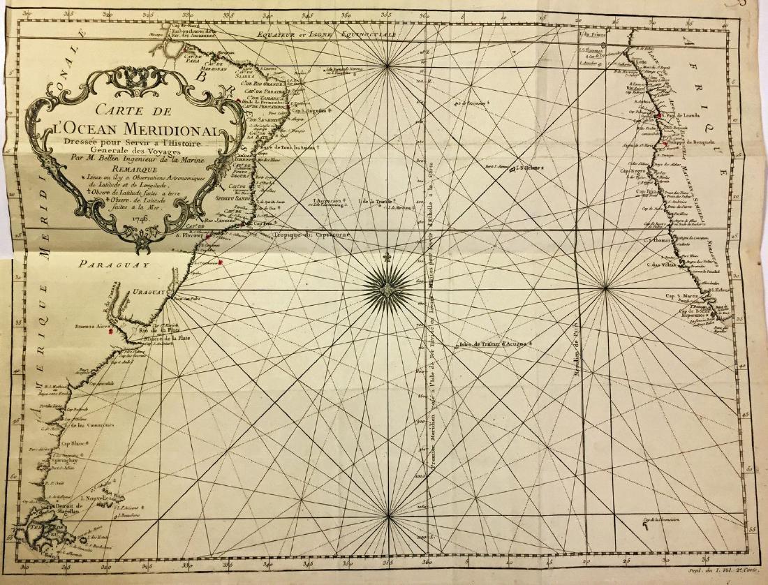 Bellin: Map of the Southern Ocean, 1746 (1 of 1)