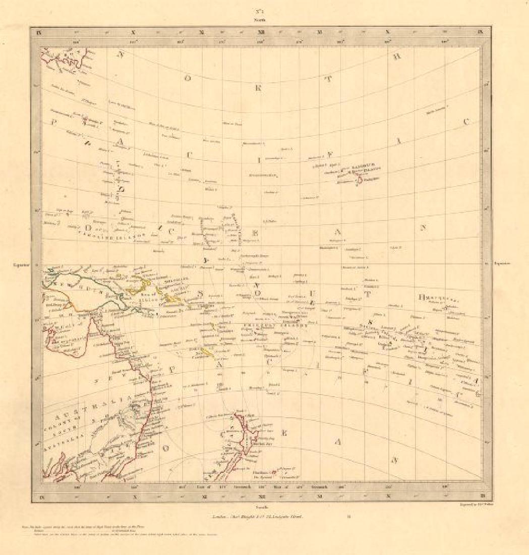SDUK: Map of Australasia Polynesia Pacific Ocean, 1846 (1 of 2)