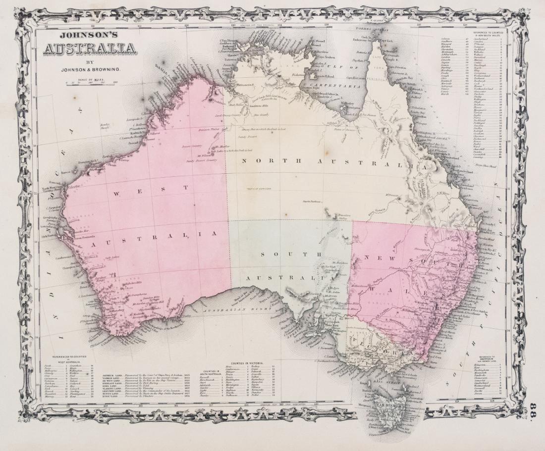 Johnson: Map of Australia, 1861 (1 of 1)