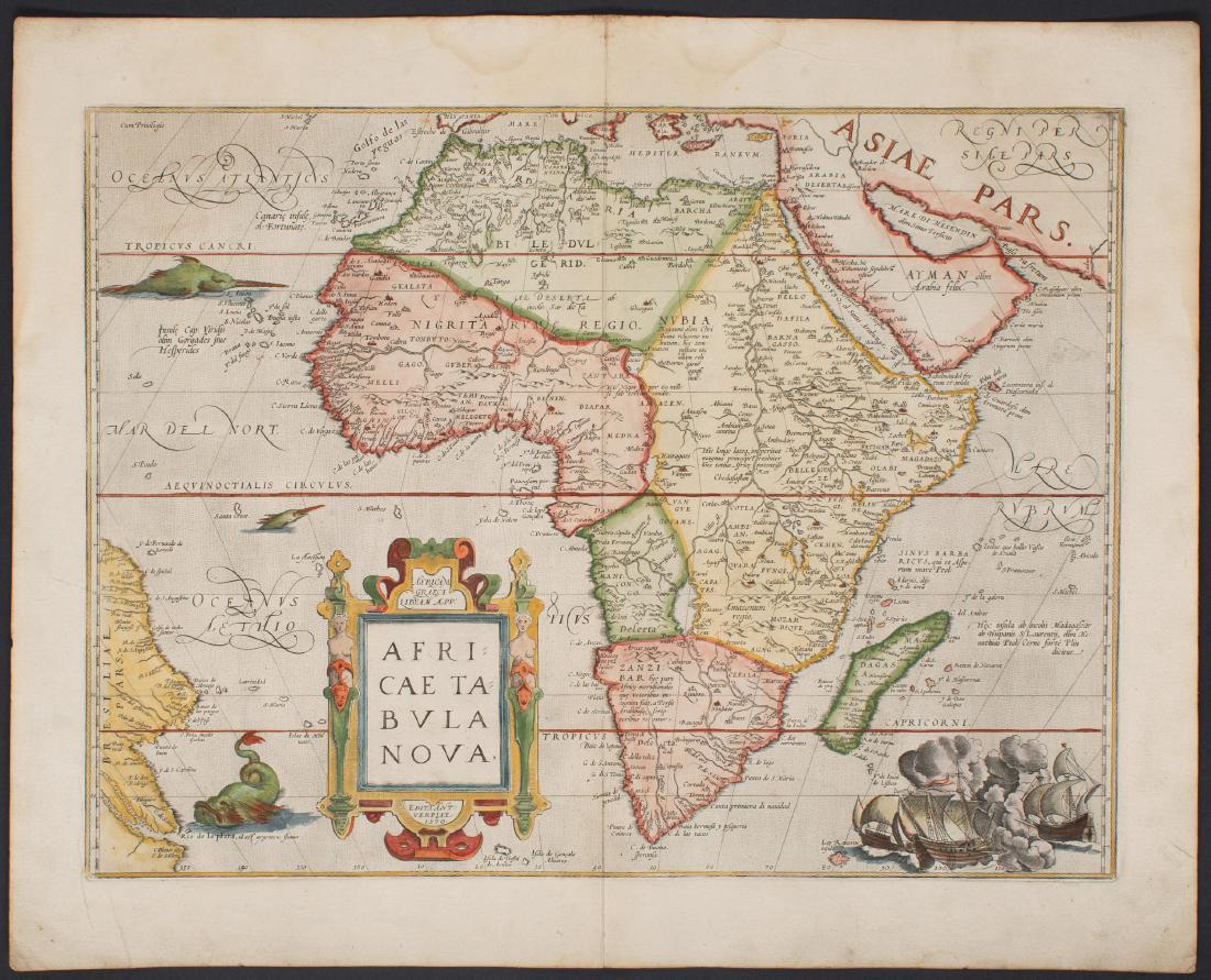 Ortelius: Cornerstone Map of Africa, 1570 (1 of 2)