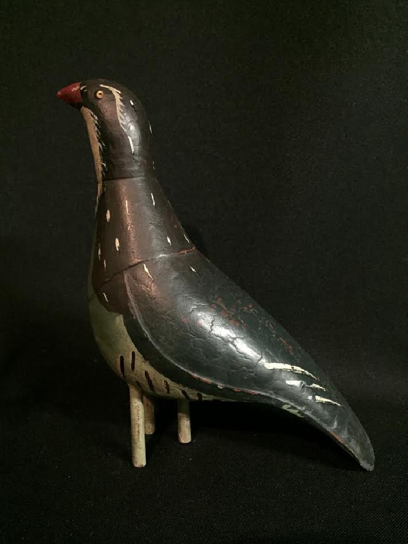 1930's Folk Art Tin Bird Decoy With Original Surface (1 of 8)
