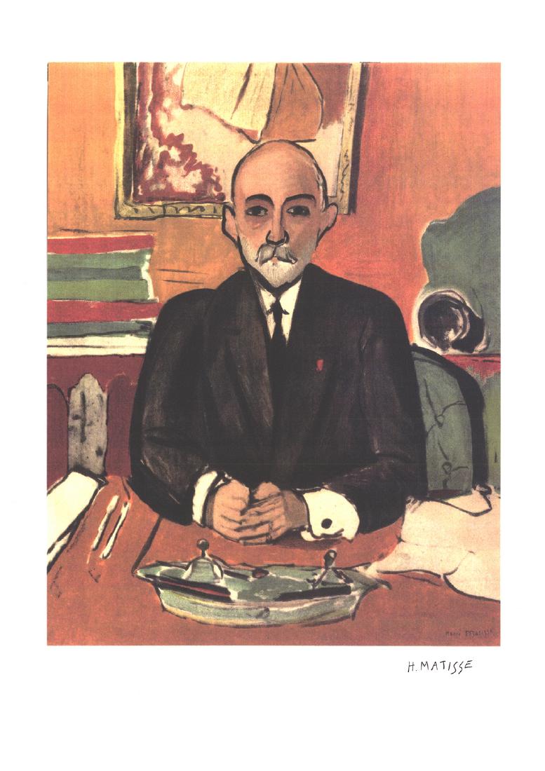 Henri Matisse - Auguste Pellerin: Auguste Pellerin by Henri Matisse, Unsigned Lithograph. Paper size is 24 x 17 inches, with an image size of 18 x 14 inches. The Lithograph is from an unknown edition size. and is not framed. The condi