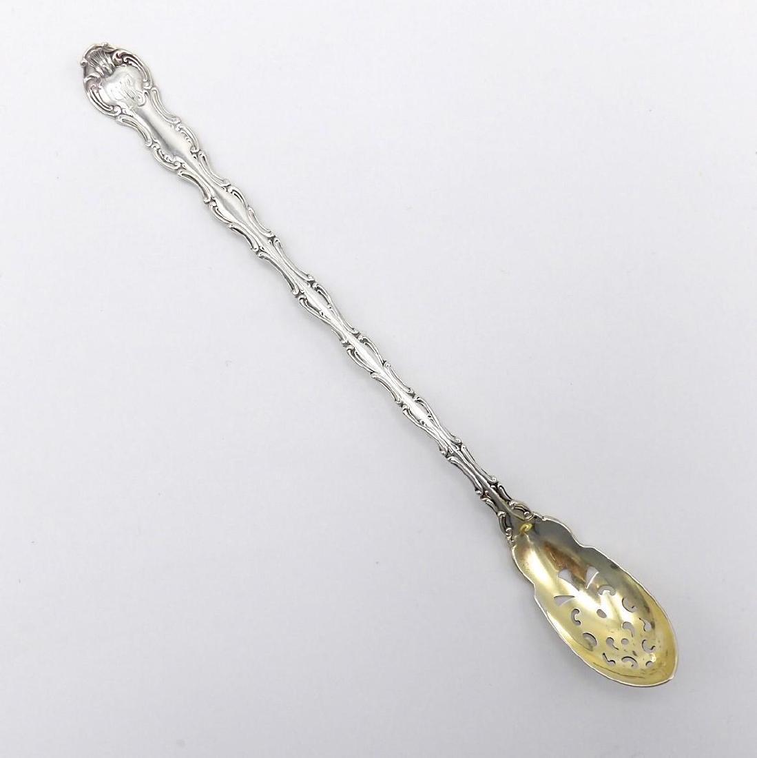 Gorham Strasbourg Sterling Silver Olive Spoon, 1897 (1 of 6)